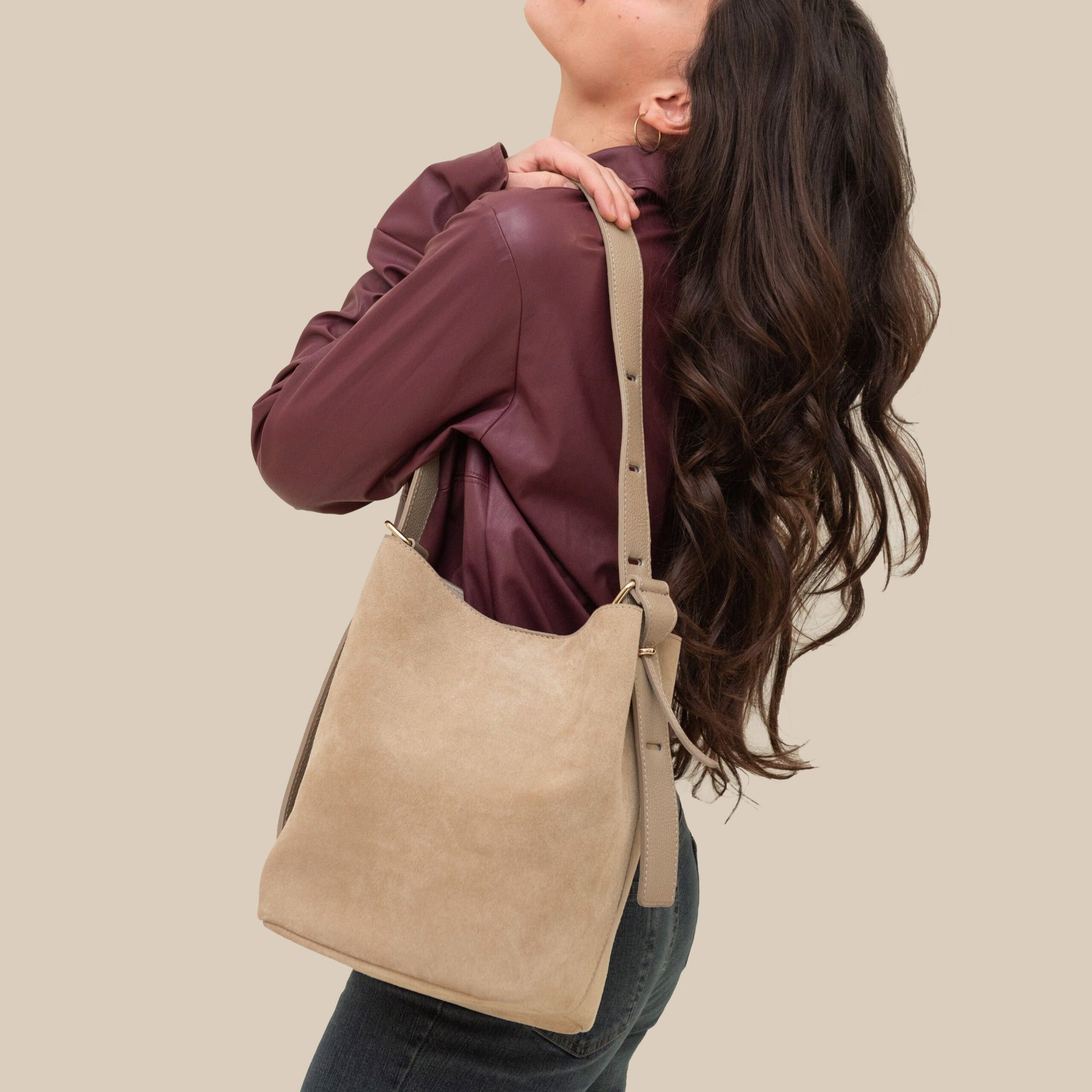 Bucket Suede Handbag Vilanera - 2