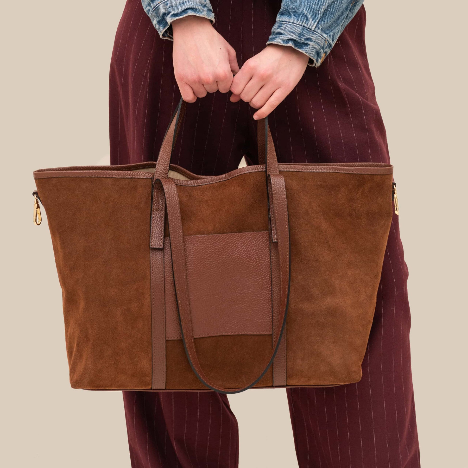 Maxi Bag Suede Handbag Vilanera - 1